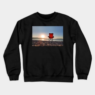 Sunrise behind the chair Crewneck Sweatshirt